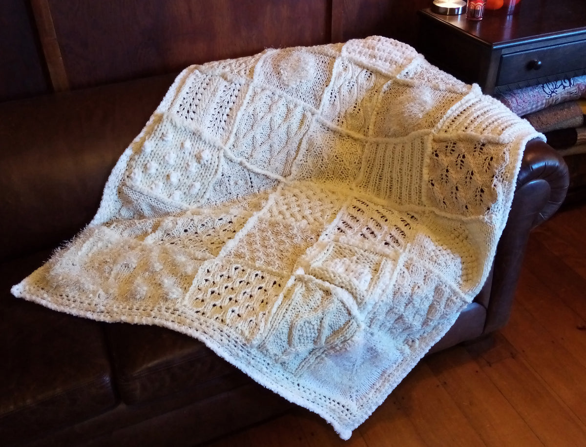 Hearts Cable Blanket